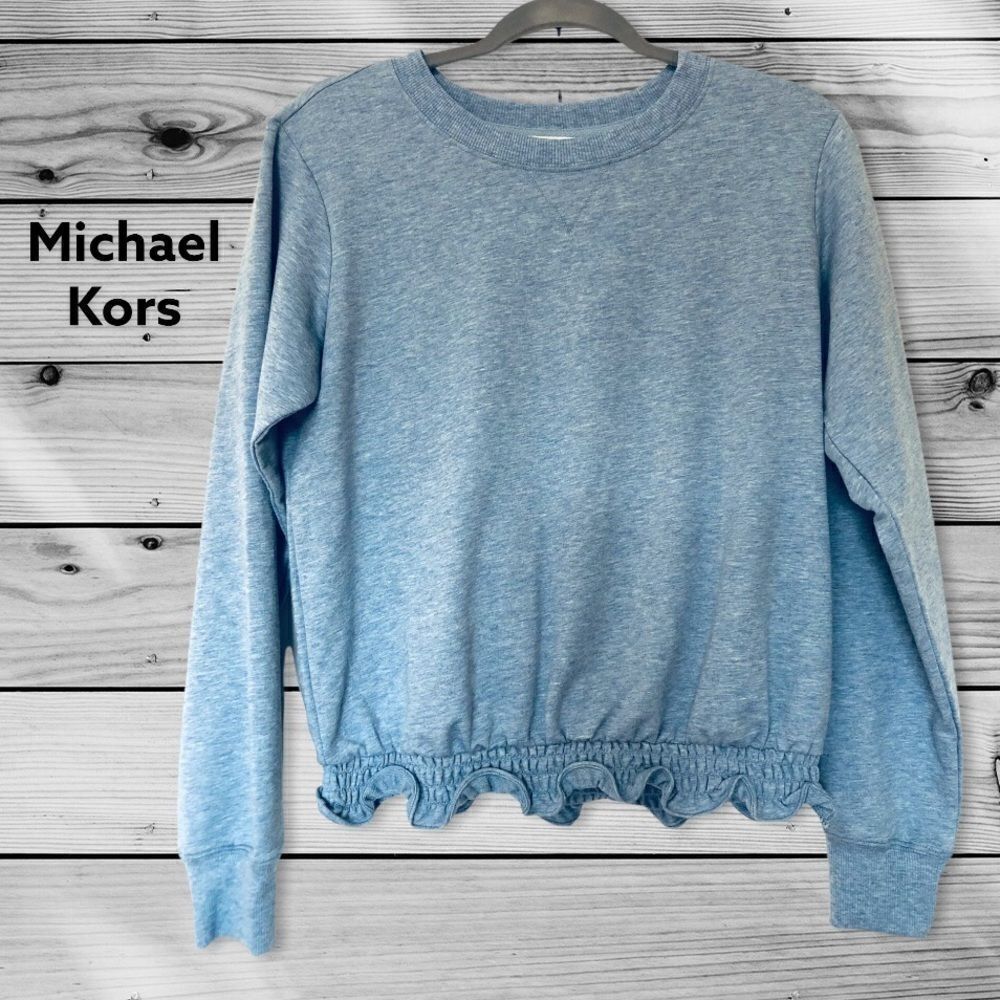 NWT: Michael Kors Ruffle Bottom Sweatshirt